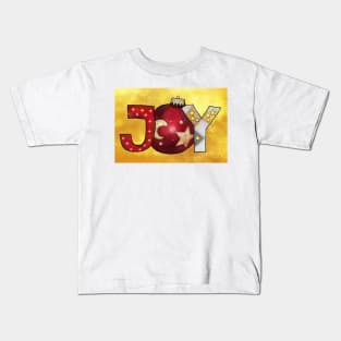 Goldene Weihnachtskarte Kids T-Shirt